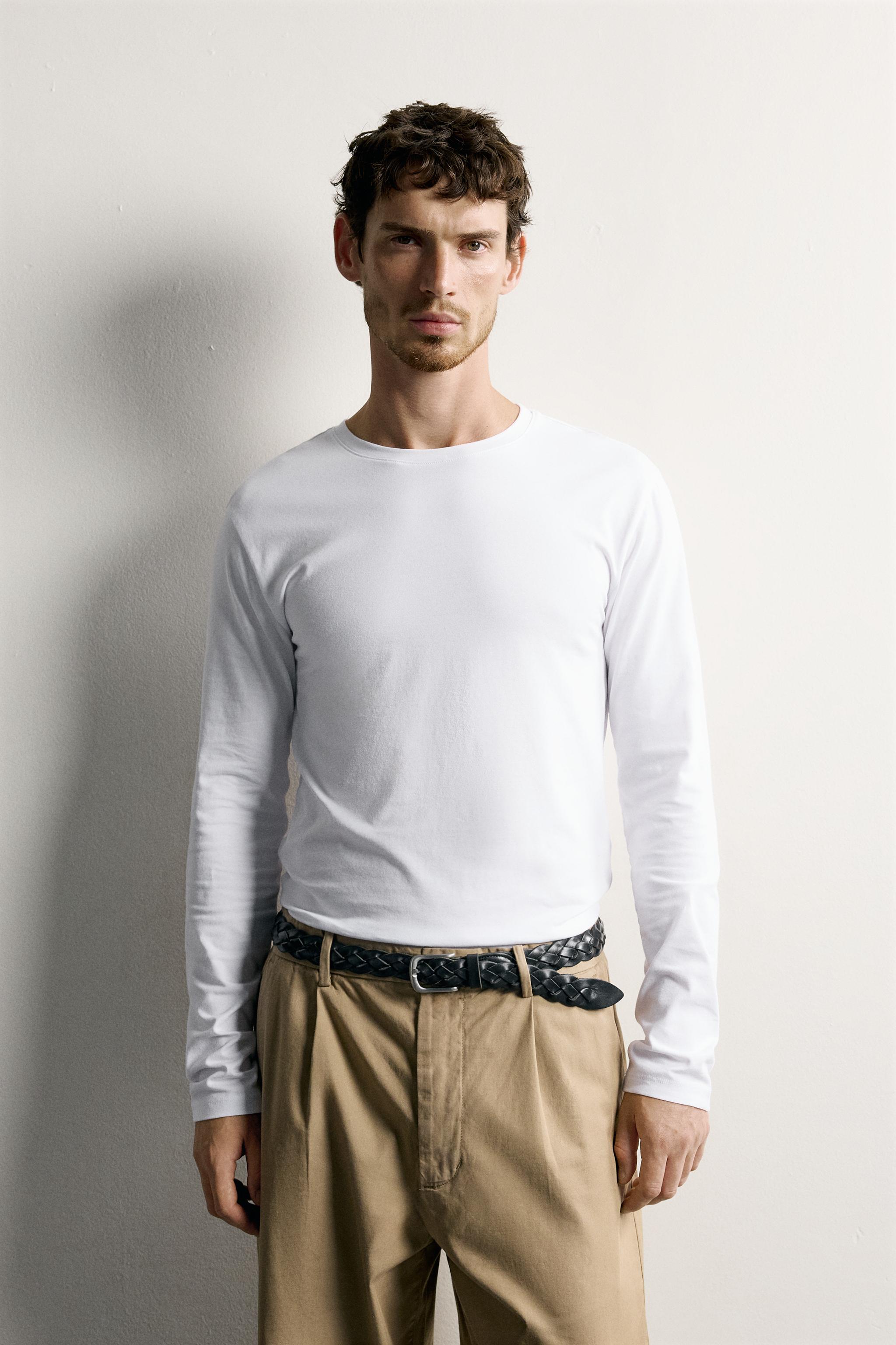 PACK 3 T-SHIRTS SLIM FIT MANCHES LONGUES BASIQUE