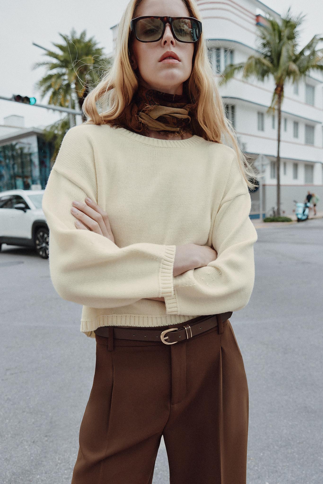 ビスコースプリントバンダナ - ブラウン | ZARA Japan / 日本