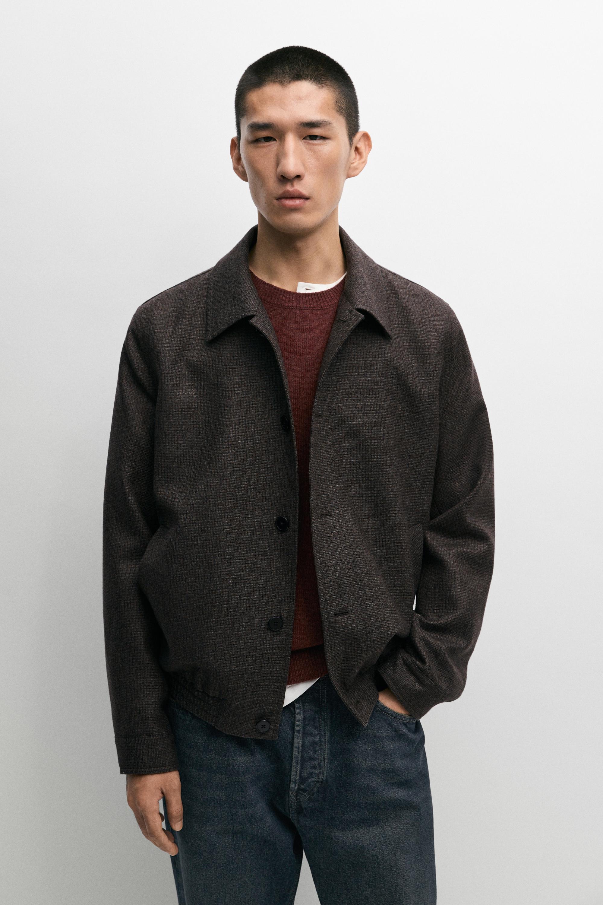 Blouson bomber en flanelle
