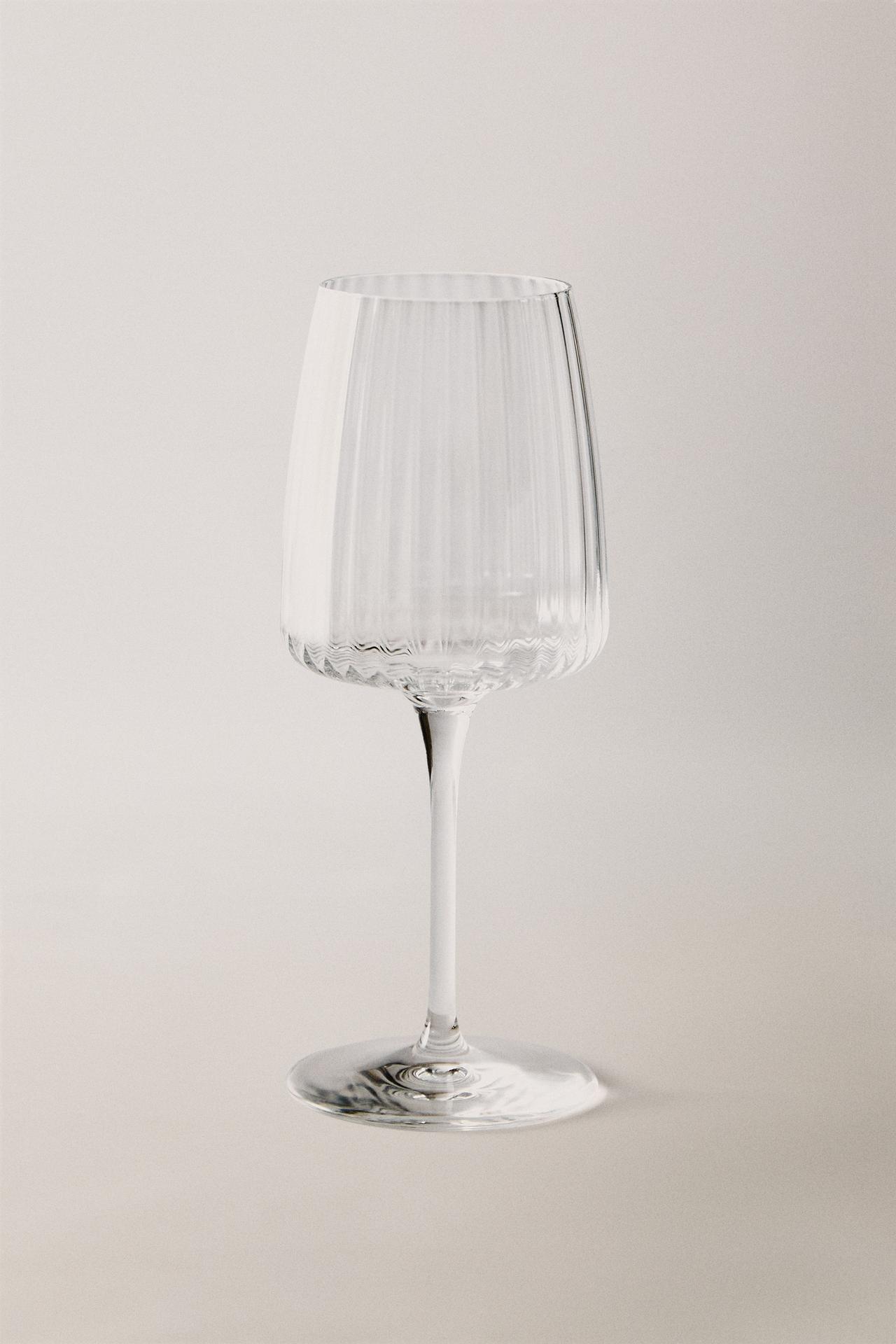 GLASS WITH LINES — Transparent