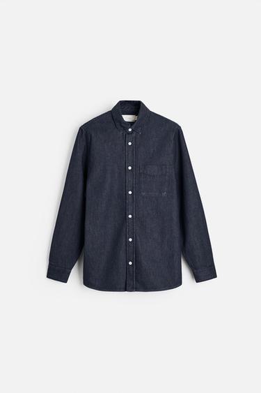 FADED DENIM SHIRT - Indigo by Zara