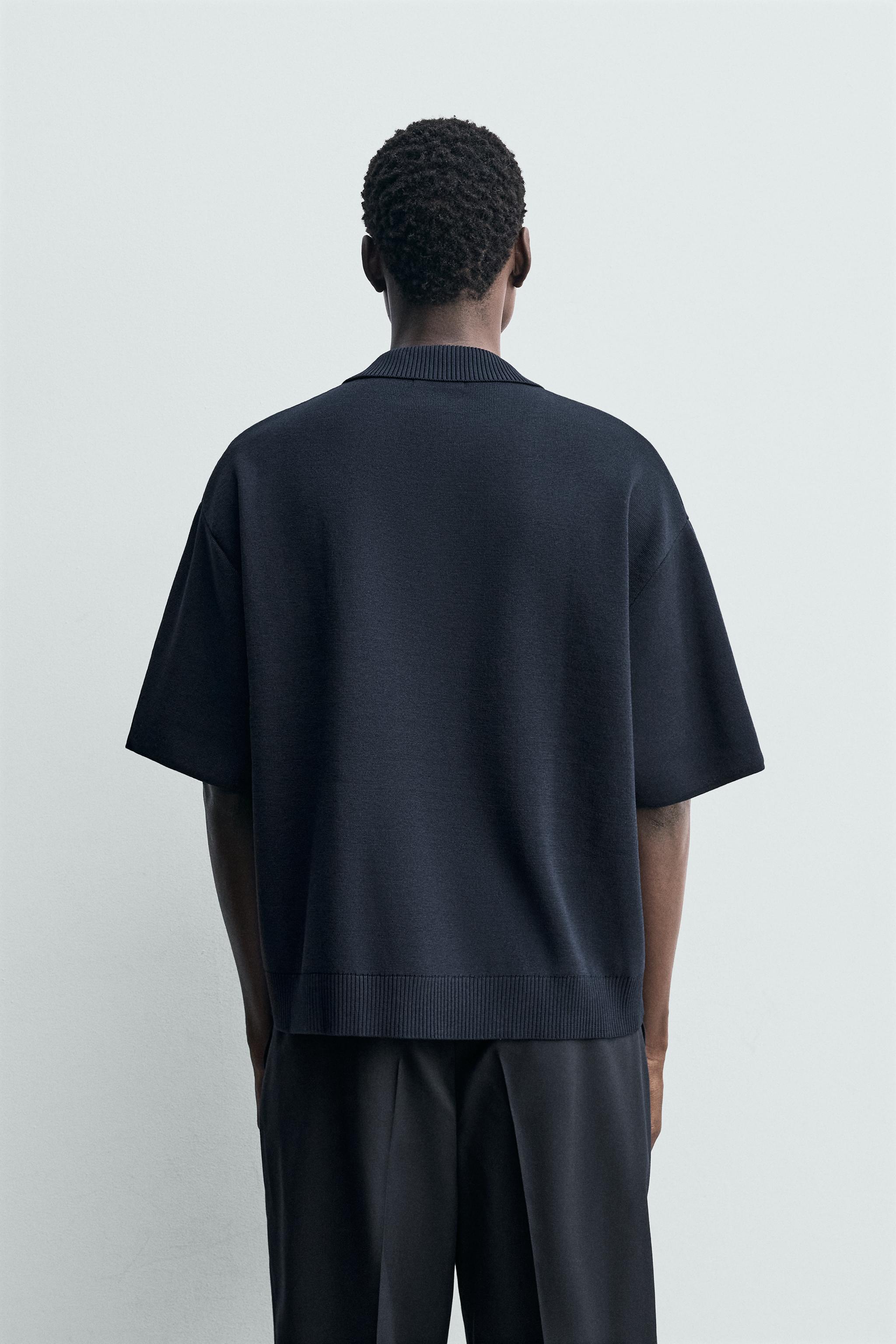 POLO EN MAILLE À ZIP
