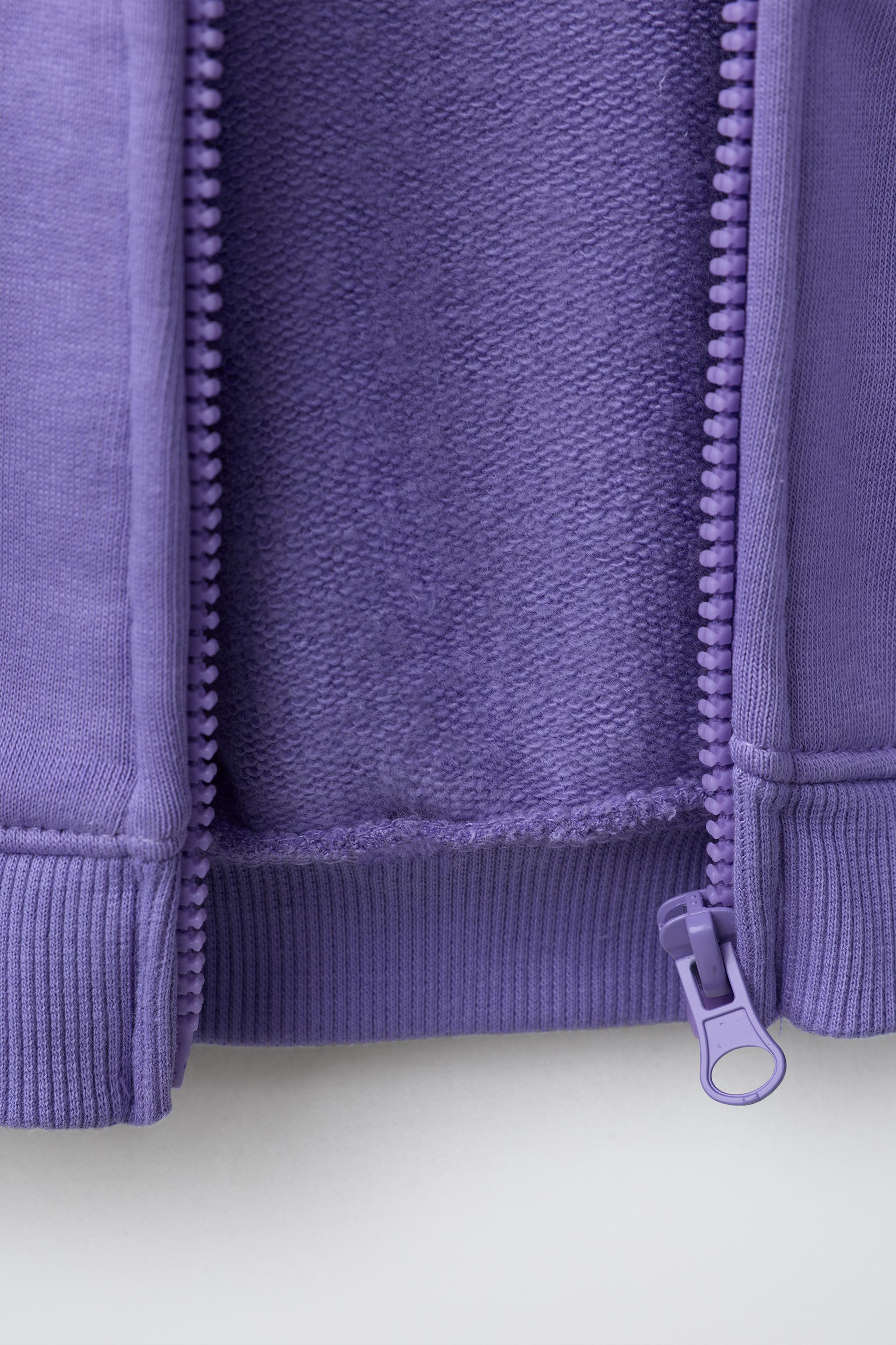 Детские худи Zara EMBROIDERED ZIP-UP — фото 5