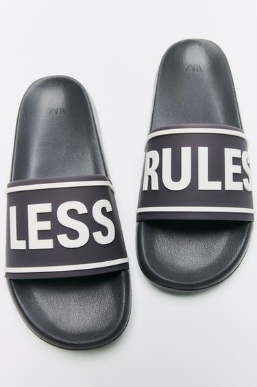 BATH SLIDES - Black by Zara