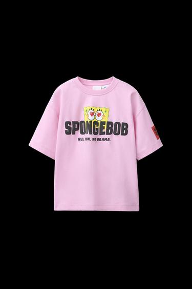 Zara SPONGEBOB SQUAREPANTS © NICKELODEON T-SHIRT - Pink - Image 0