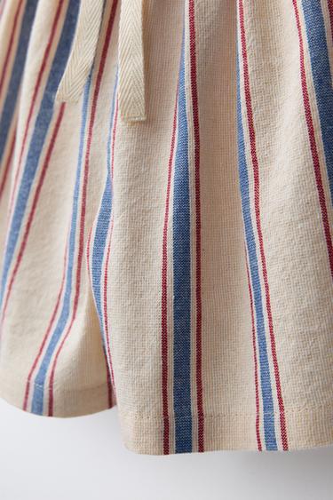 STRIPED BERMUDA SHORTS - Ecru by Zara - Image 3