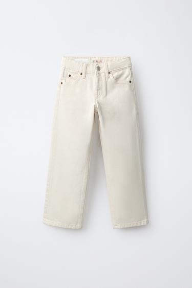 FRUIT OF THE LOOM STRAIGHT JEANS — Ecru 1