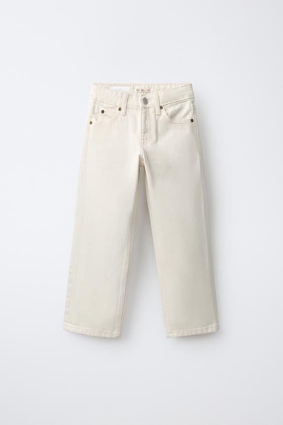 JEANS STRAIGHT FRUIT OF THE LOOM™ - Crudo de Zara - Imagen 0