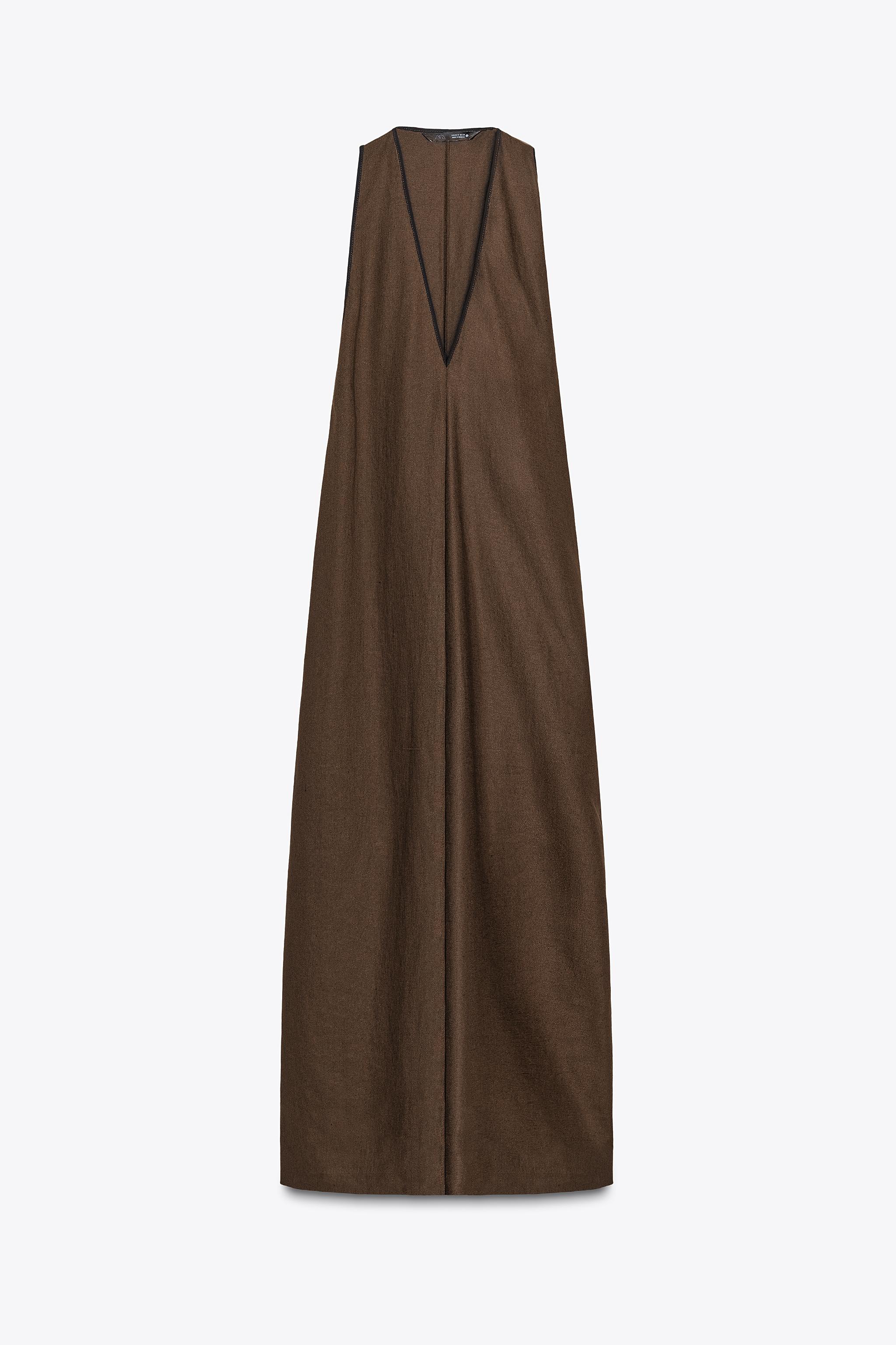 ROBE MI-LONGUE MÉLANGE LIN ZW COLLECTION
