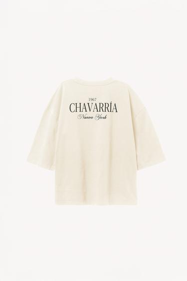 T-SHIRT OVERSIZE IMPRIMÉ WILLY CHAVARRIA X ZARA - Blanc cassé de Zara - Image 1