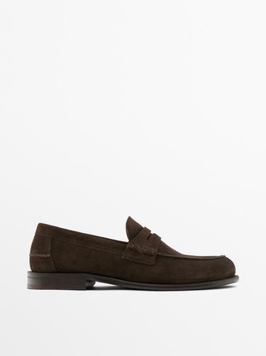 Mocasín piel antifaz - Marrón de Zara