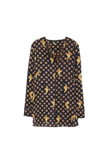 TIGER PRINT BLOUSE