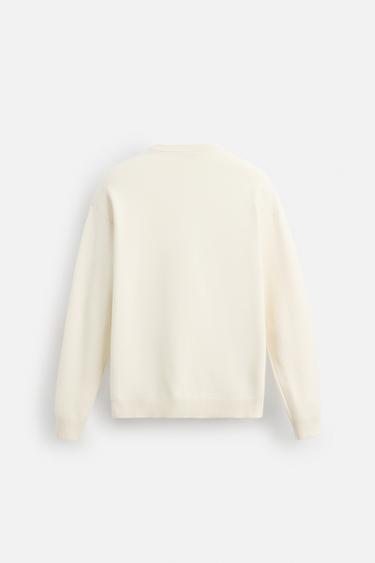 PULL STRUCTURÉ DOUX - Blanc cassé de Zara - Image 7