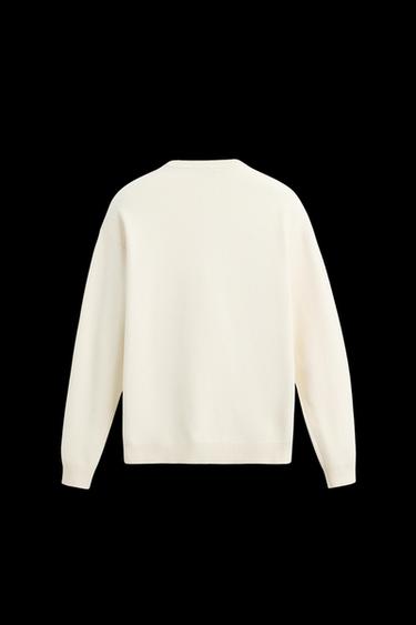TEXTURED SOFT SWEATER - Oyster-white by Zara