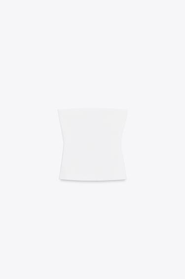 HAUT BUSTIER - Blanc de Zara - Image 5