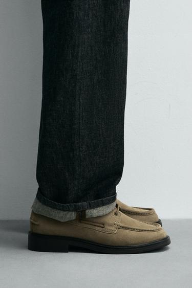 GIÀY THUYỀN DA CÔNG SỞ - Be từ Zara - Hình ảnh 0