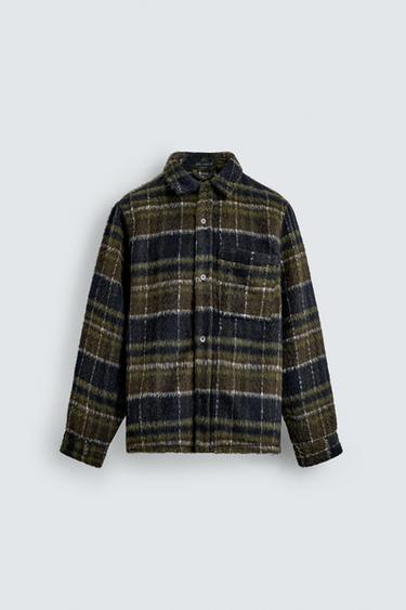 FAUX FUR OVERSHIRT - Dark brown by Zara