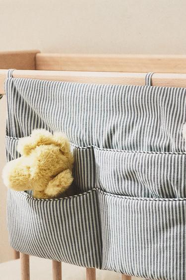 RANGEMENT LIT BÉBÉ RAYURES COTON - Gris de Zara - Image 5