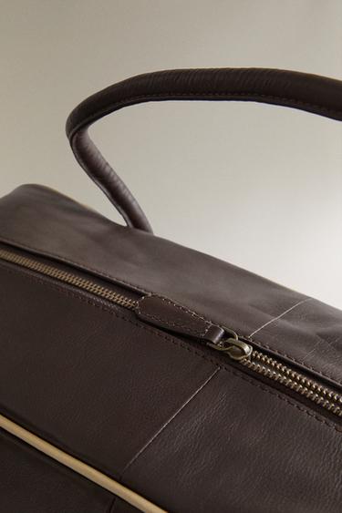 LEATHER GOLF BAG - Brown by Zara - Image 3