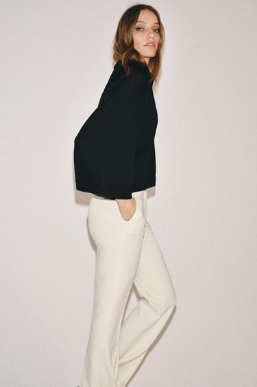 KNIT POLO JUMPER - Black by Zara - Image 3