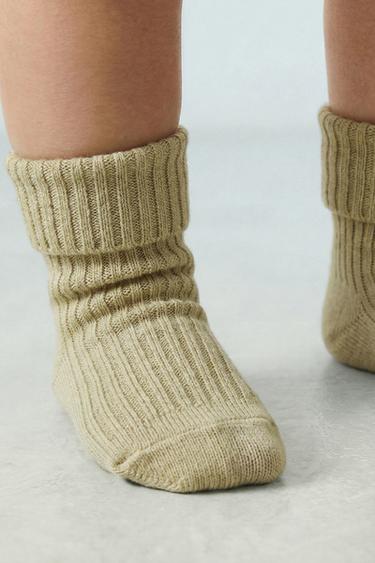 4-PACK OF COLOURED SOCKS IN A BOX - Mid-green by Zara