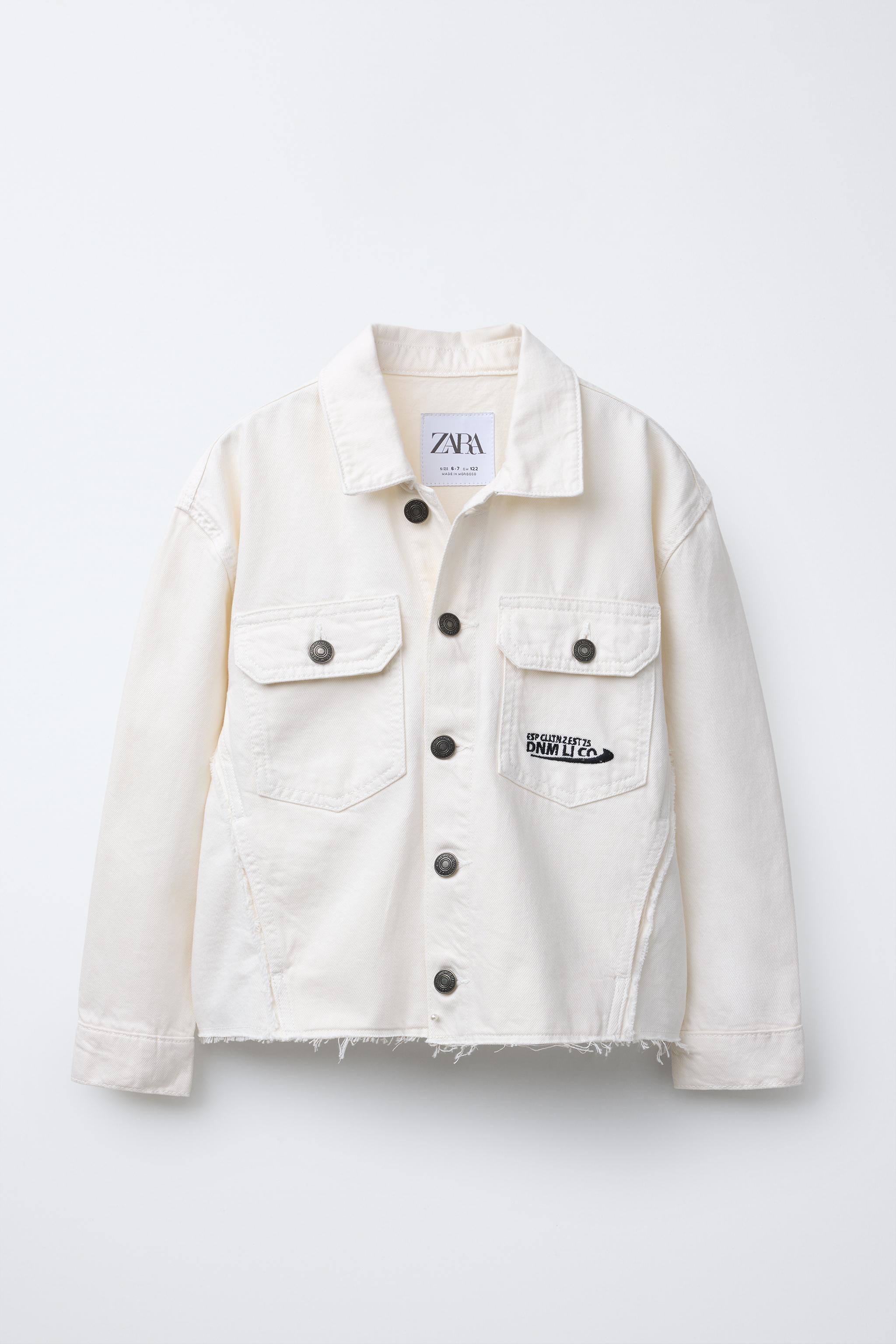カットオフデニムジャケット - エクリュ | ZARA Japan / 日本