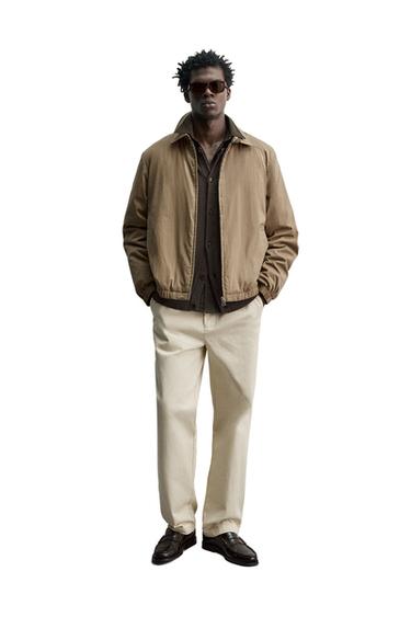 ג'קט טכני מרופד - קאמל של Zara