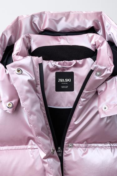 METALLIC 80% DOWN AND 20% FEATHER WATER-RESISTANT AND WINDPROOF PUFFER JACKET RECCO® SYSTEM SKI COLLECTION - 140 by Zara - Image 8