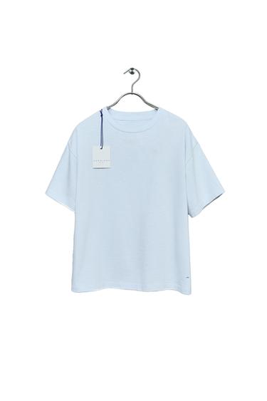 STORIESZ - CAMISETA LISA - Azul pastel de Zara