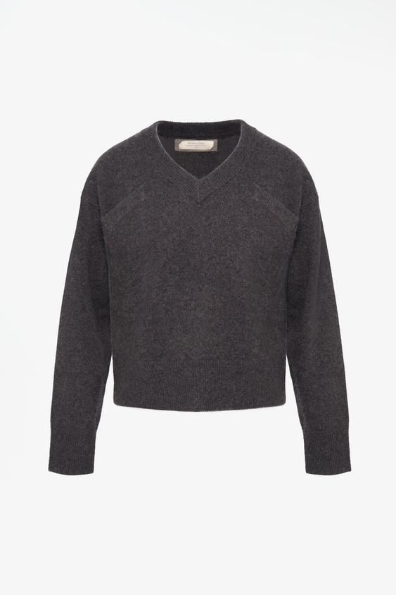 LIMITED EDITION 100% CASHMERE JUMPER - Anthracite grey by Zara - Image 0