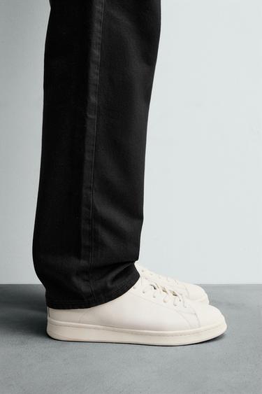ZAPATILLA PIEL - Blanco de Zara - Imagen 0