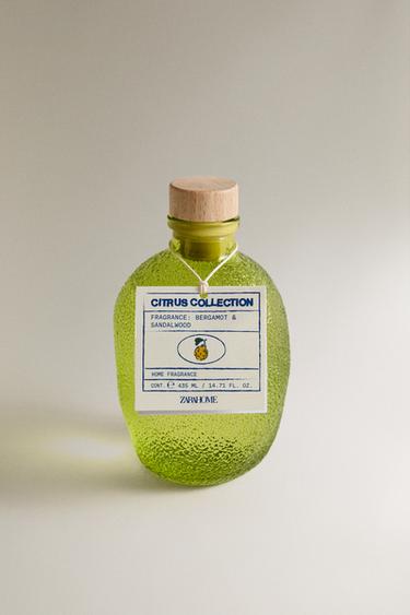 (435 ML) BERGAMOT & SANDALWOOD REED DIFFUSERS - Ecru / Green by Zara - Image 3