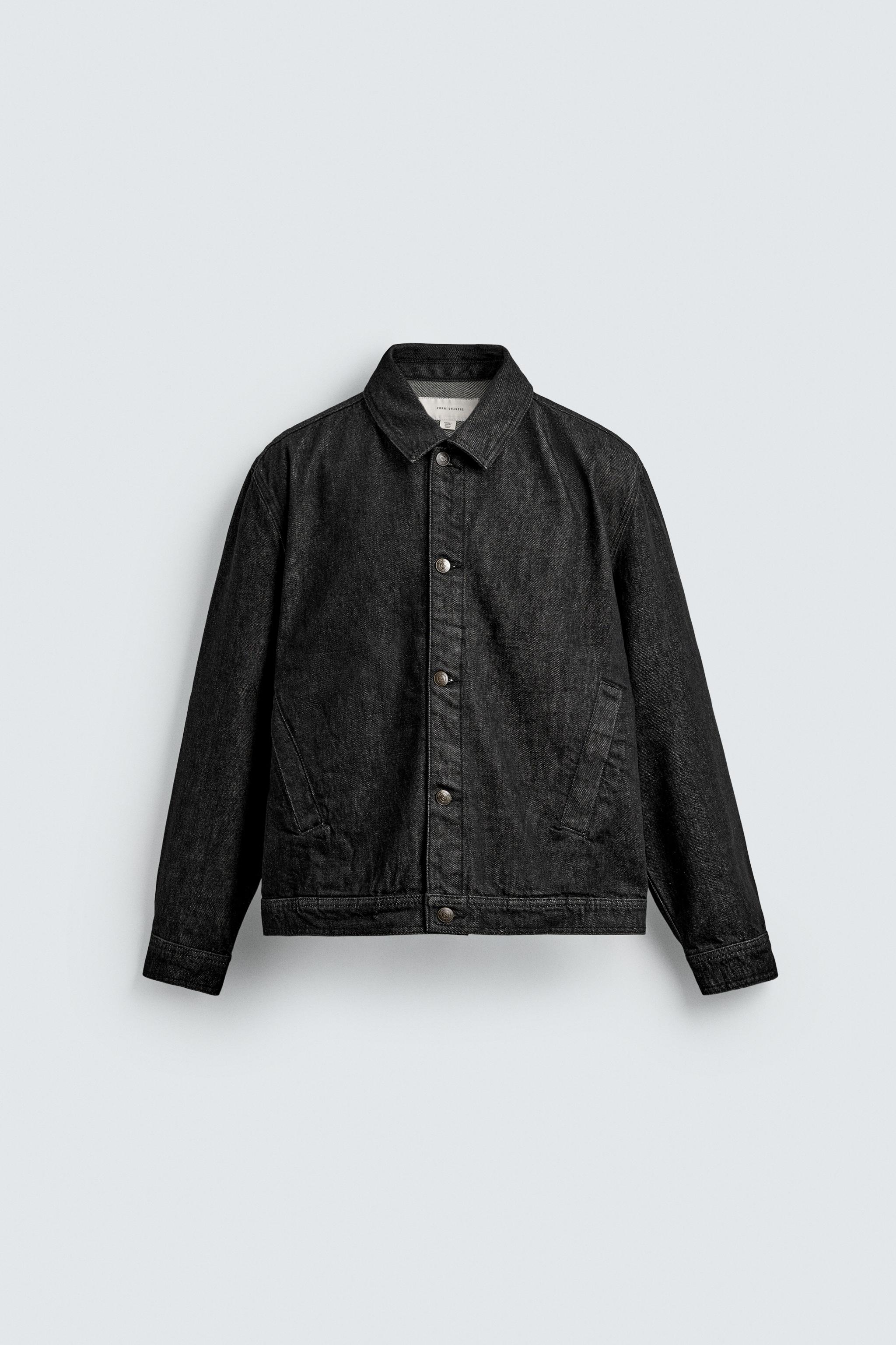 レギュラーフィット デニムジャケット - ブラック | ZARA Japan / 日本