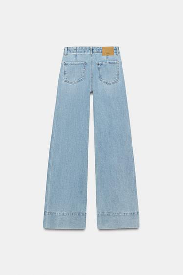 Z1975 WIDE-LEG HIGH-WAIST JEANS WITH POCKETS - Light blue by Zara - Image 6