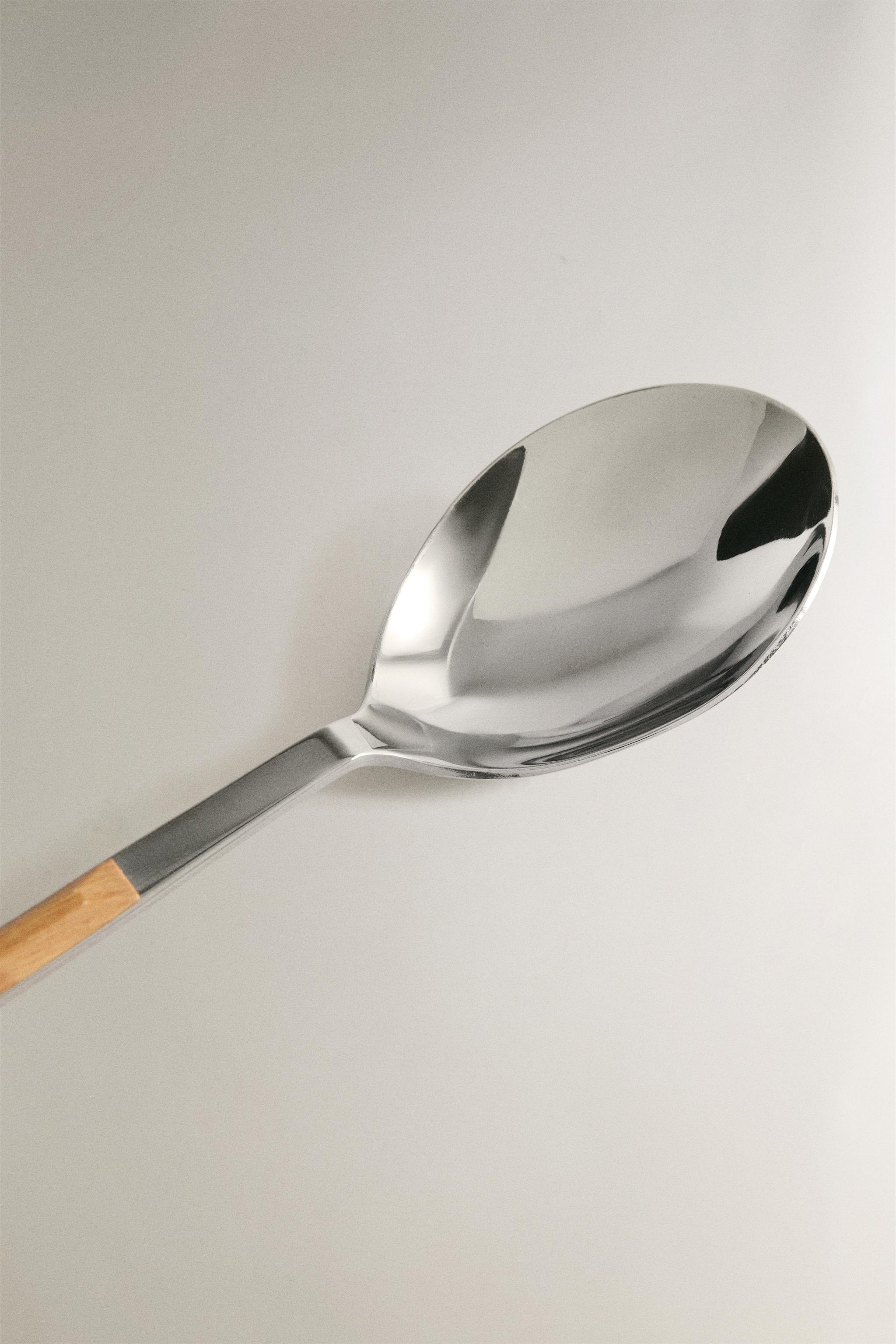 PACK OF SPOONS WITH WOOD-EFFECT HANDLES (PACK OF 4)