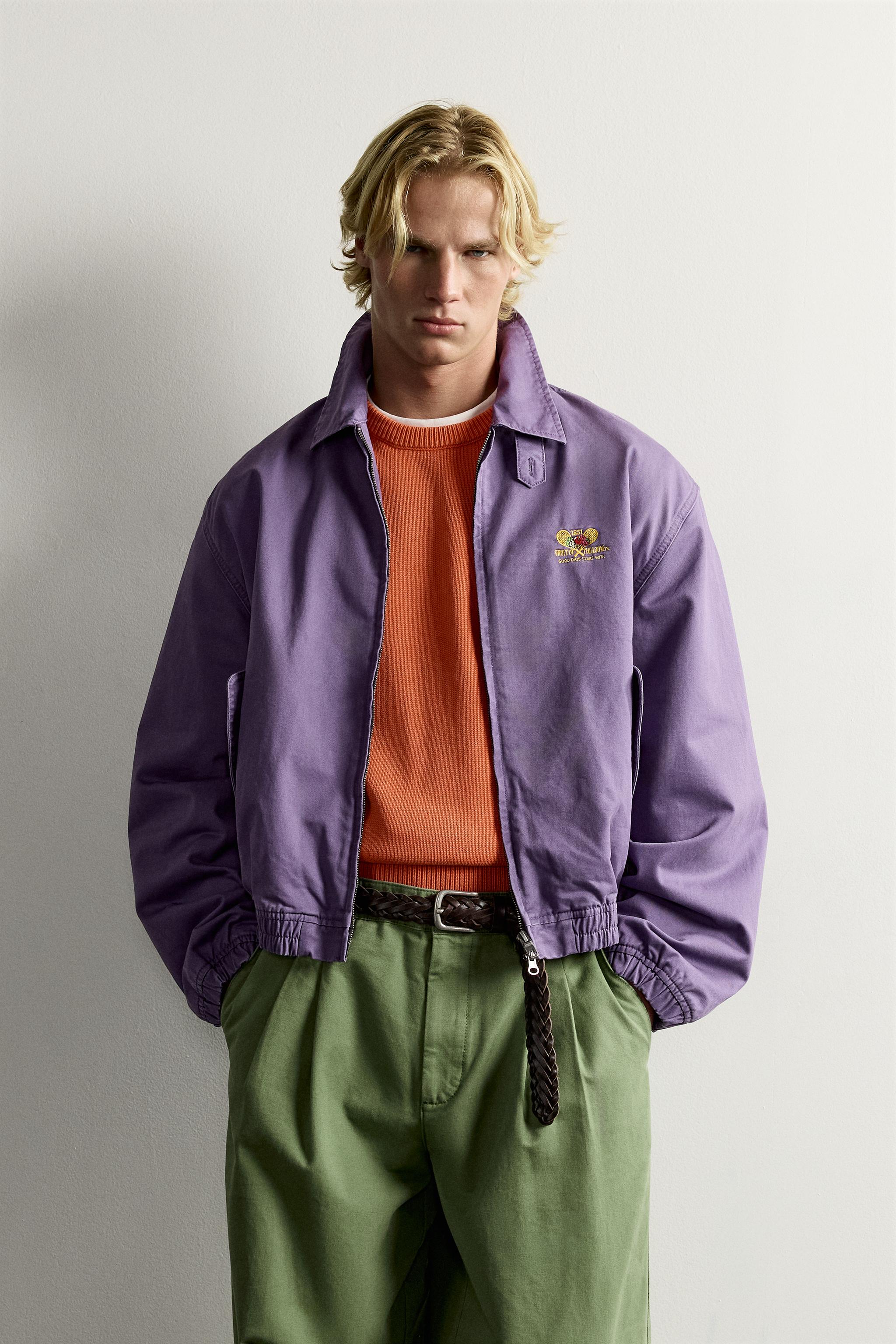 BLOUSON EN COTON BRODÉ FRUIT OF THE LOOM™