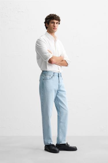JEAN SLIM FIT TAPERED - Bleu clair de Zara - Image 3