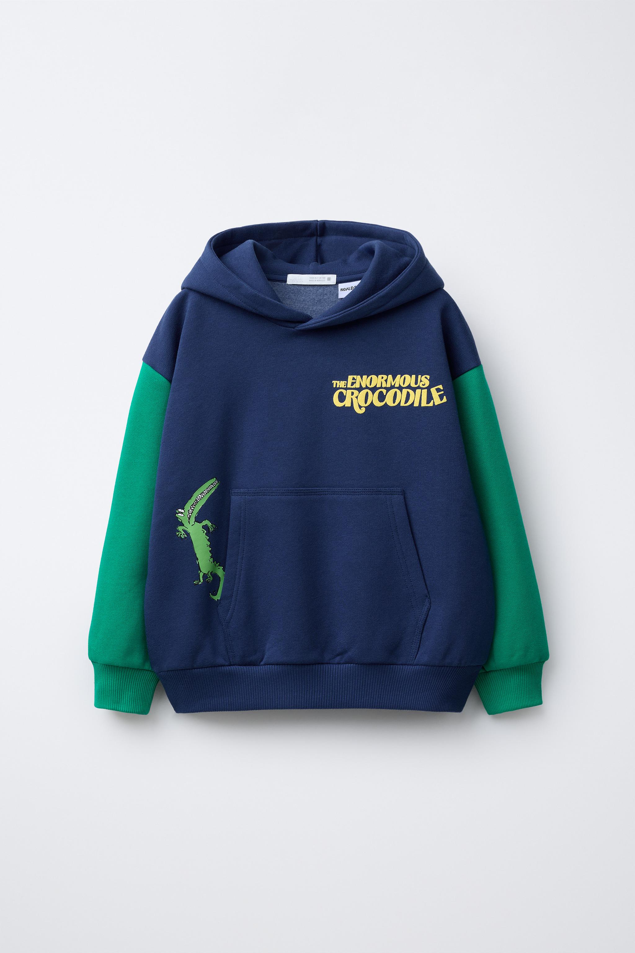 THE ENORMOUS CROCODILE ROALD DAHL © HOODIE - Blue | ZARA United
