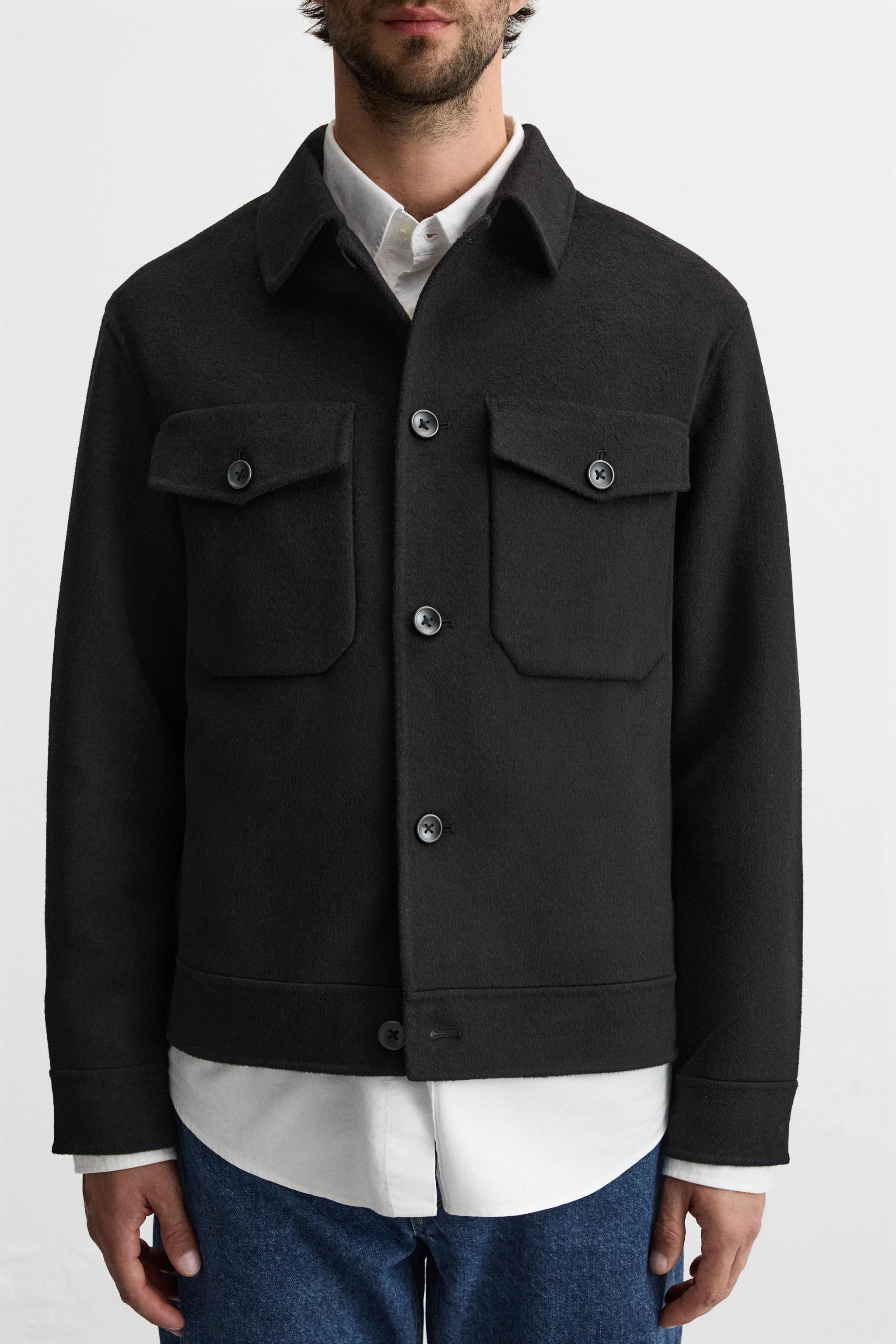 ZARA THE SOHO good WOOL BLEND OVERSHIRT