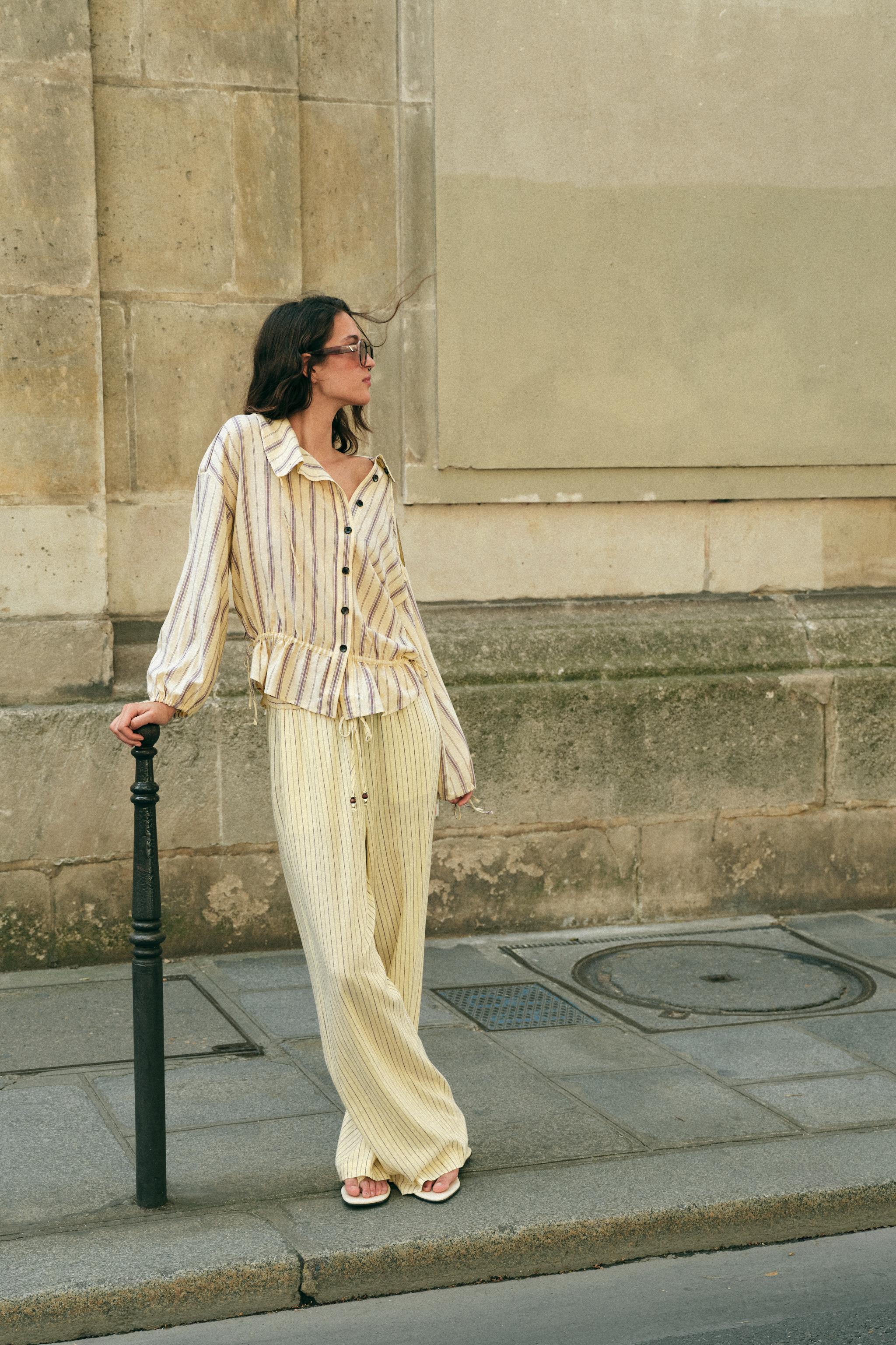 STRIPED LINEN JACKET