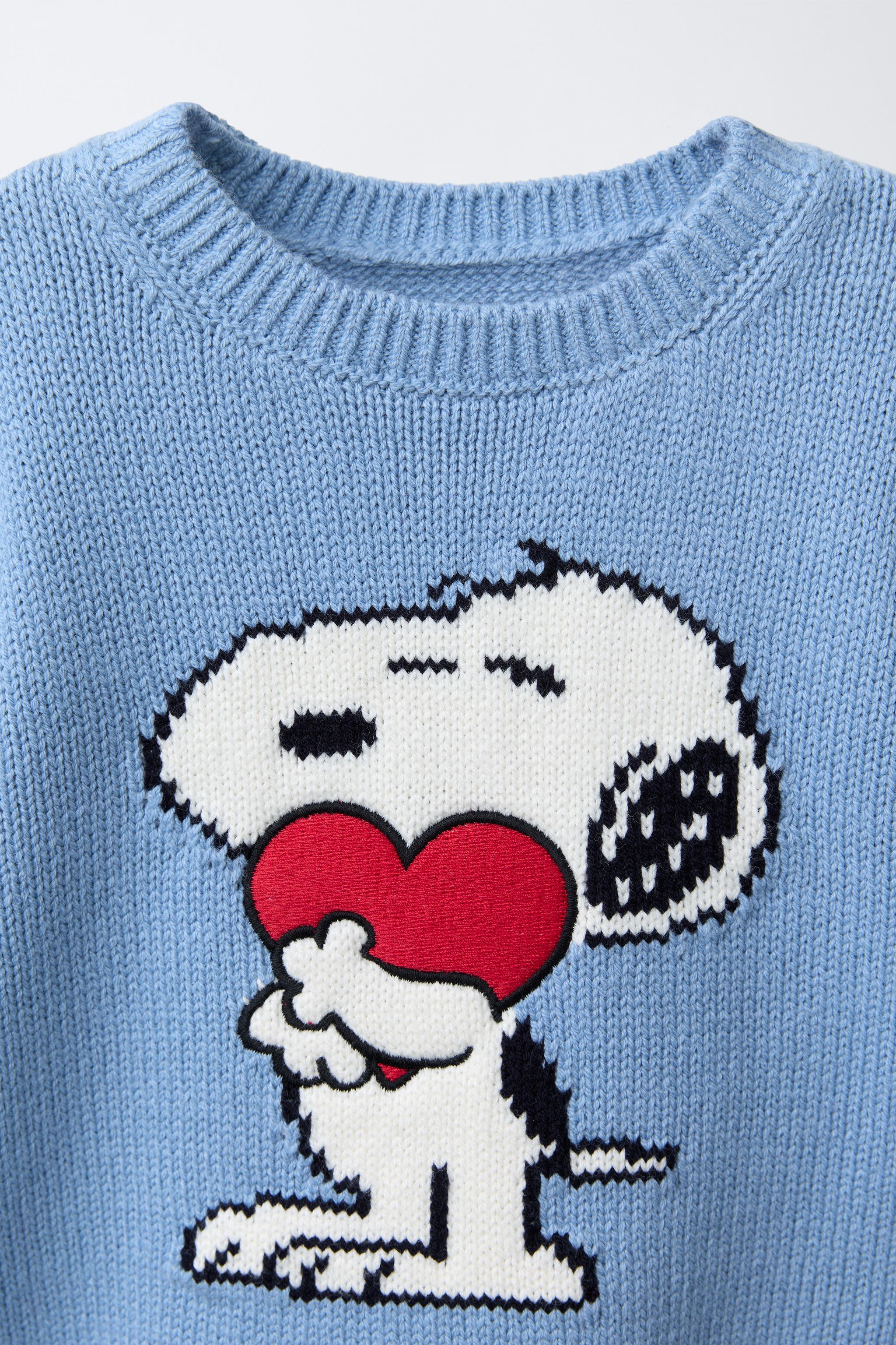 スヌーピー PEANUTS™ ニットセーター - ライトブルー | ZARA Japan / 日本