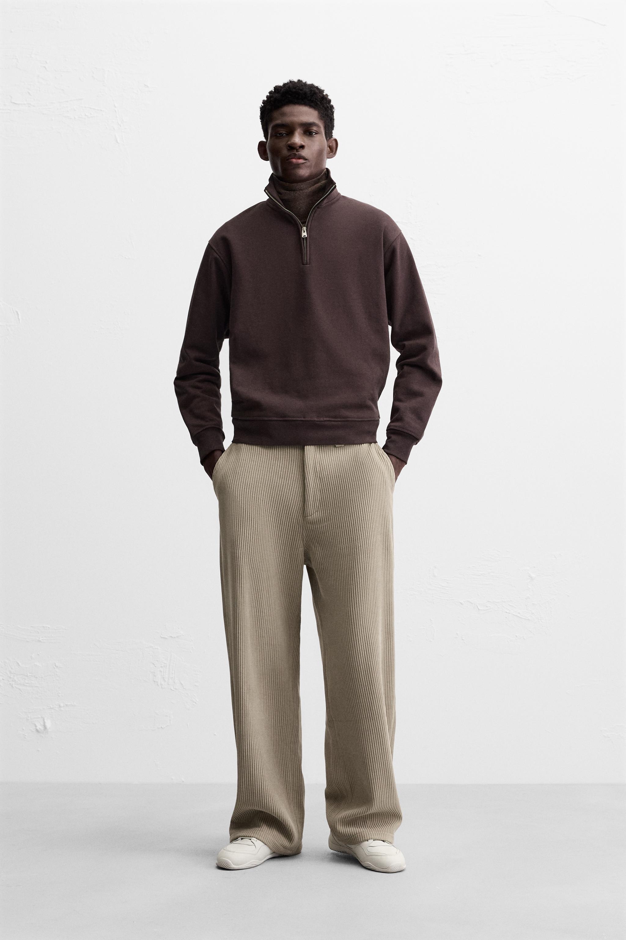 Zara mens fashion corduroy pants