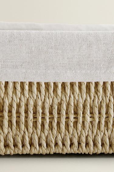 CORBEILLE RECTANGULAIRE TISSU INTÉRIEUR - Beige clair de Zara - Image 4