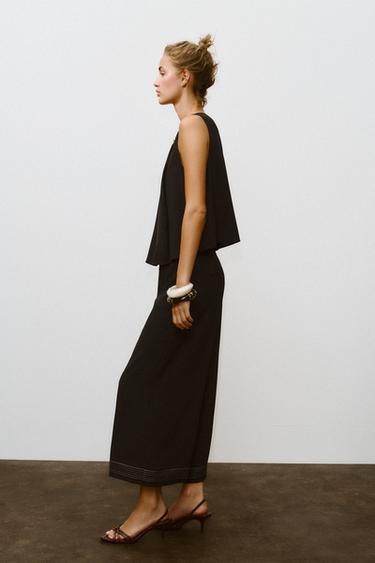 TOP PLIS NERVURÉS FOURNITURE - Noir de Zara - Image 3