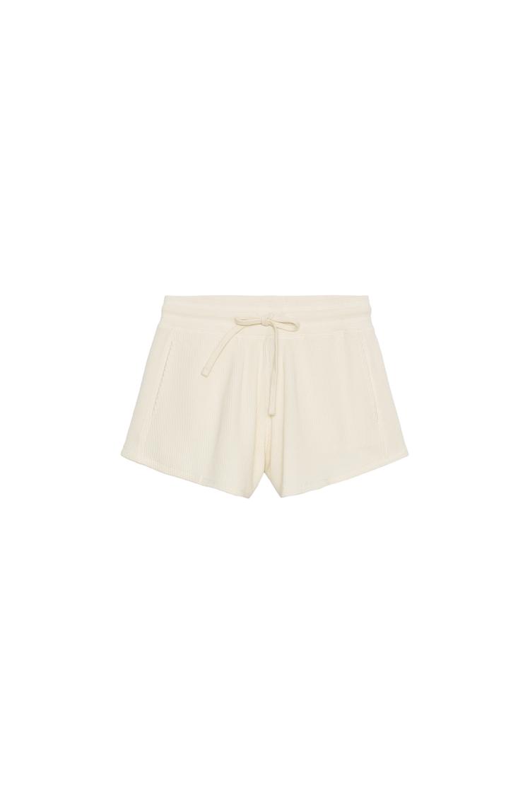 COTTON WAFFLE-KNIT SHORTS