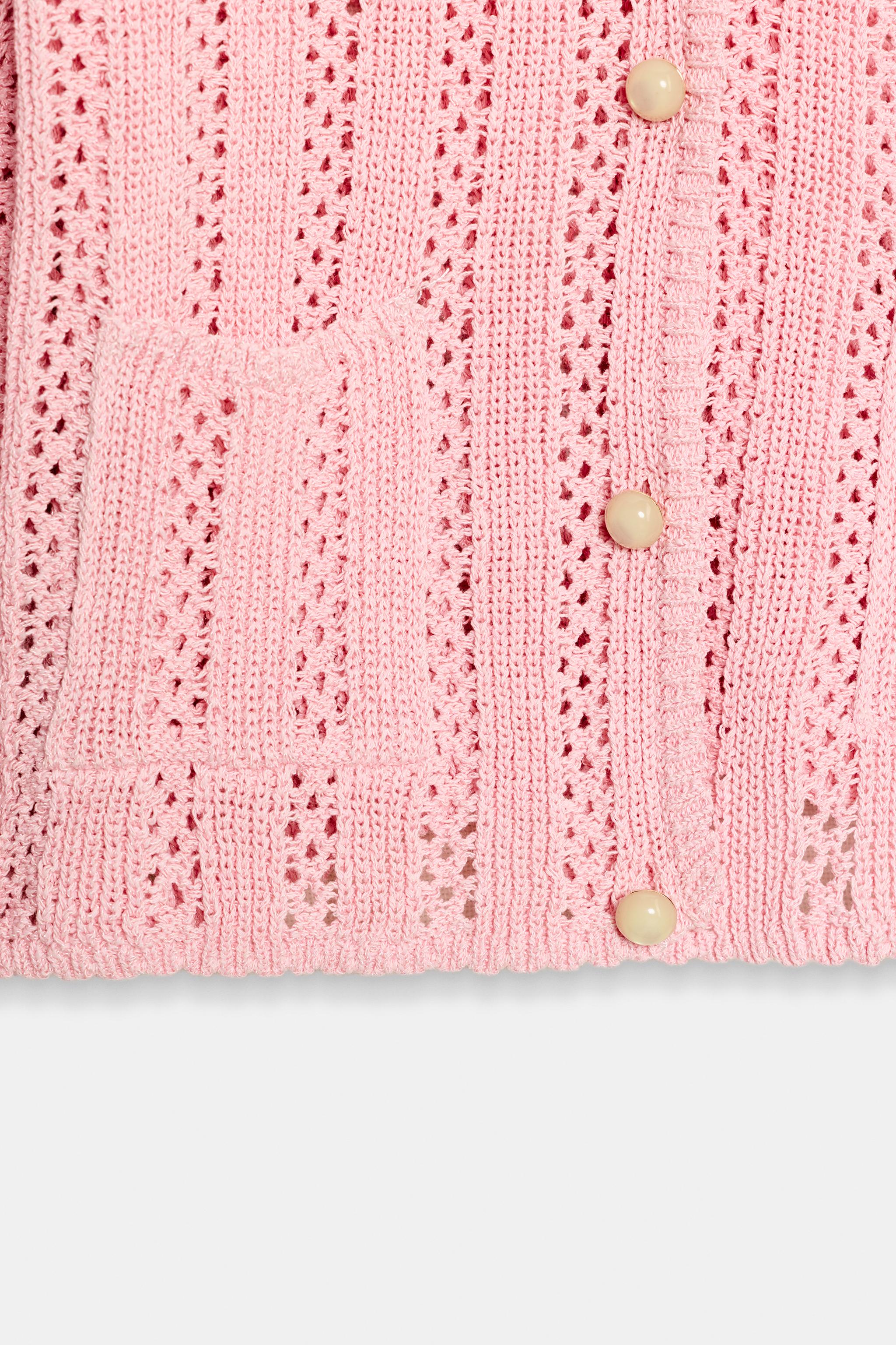 GILET EN MAILLE POINTELLE