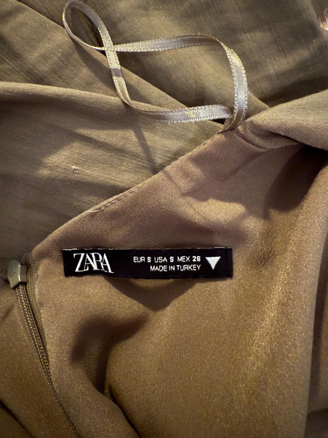 STRETCHY LINEN BLEND SHORT DRESS - Image 3