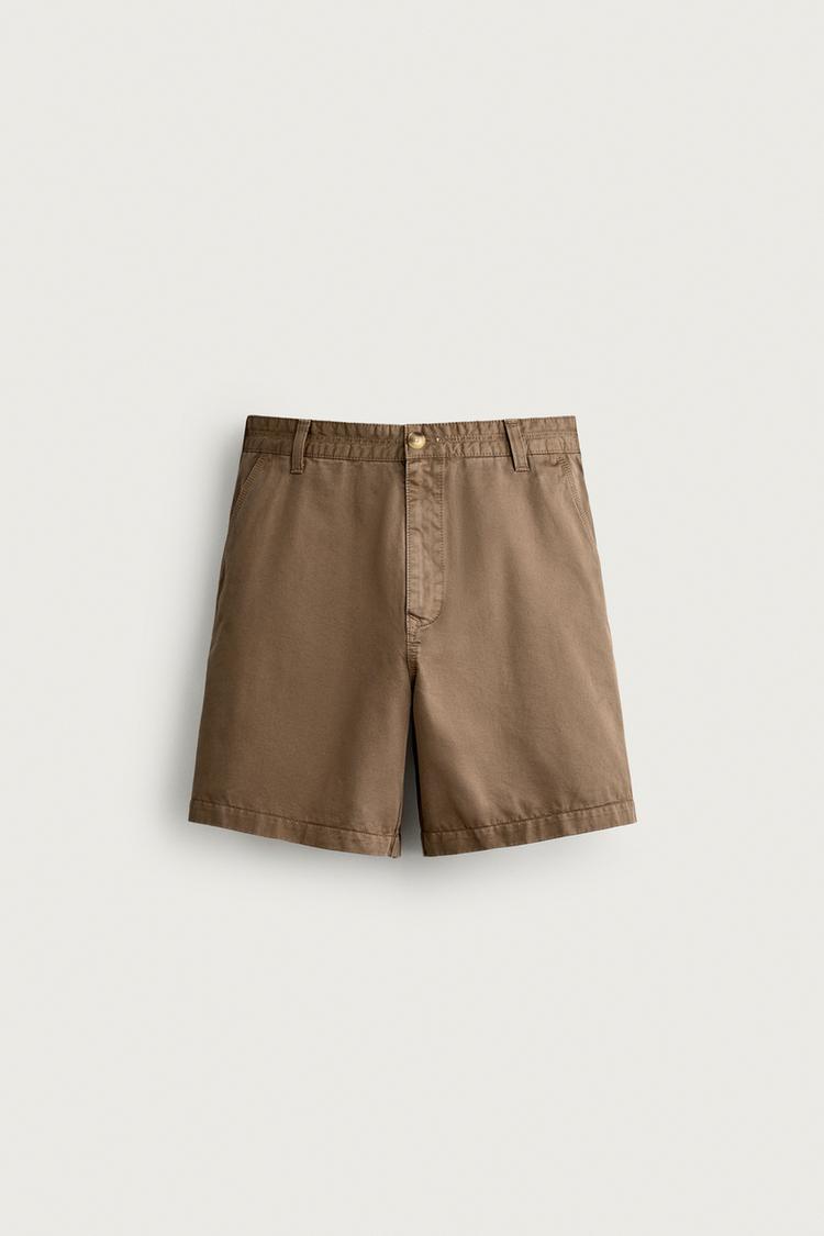 Bermuda lavado efecto vintage