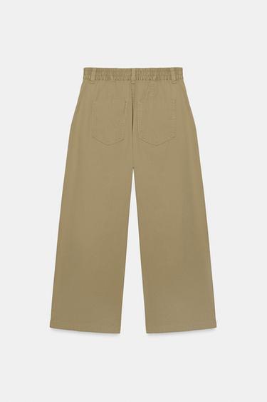 BALLOON TROUSERS WITH PLEATS - camel by Zara - Image 3