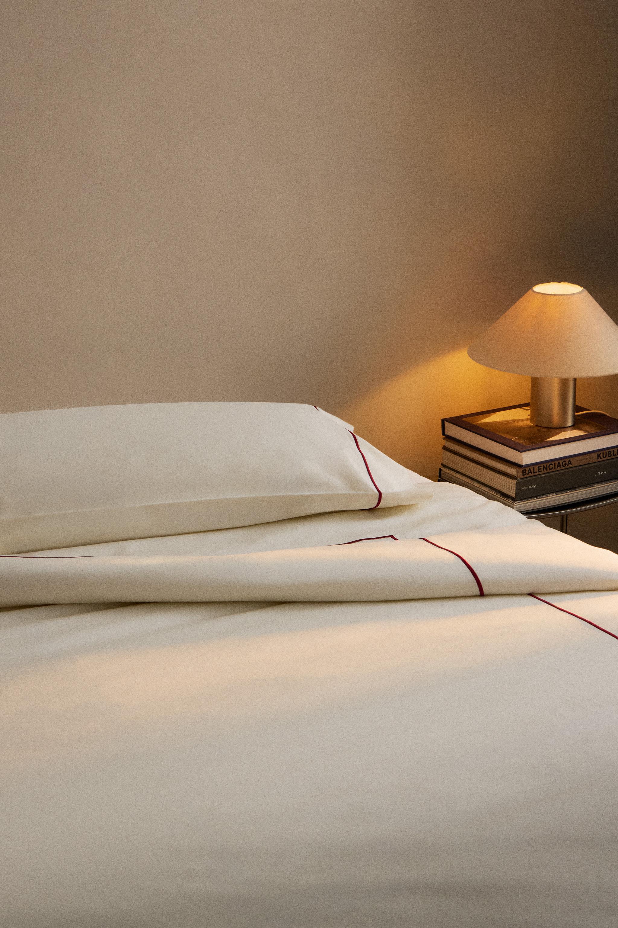 HOUSSE DE COUETTE PASSEPOIL NOËL SATIN (300 FILS)